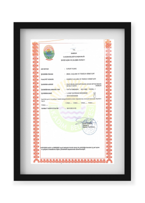 İşyeri Açma ve Çalışma Ruhsatı